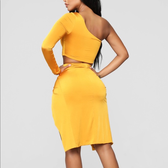Available In Mustard
2 Piece Skirt Set - Picture 3 of 3
